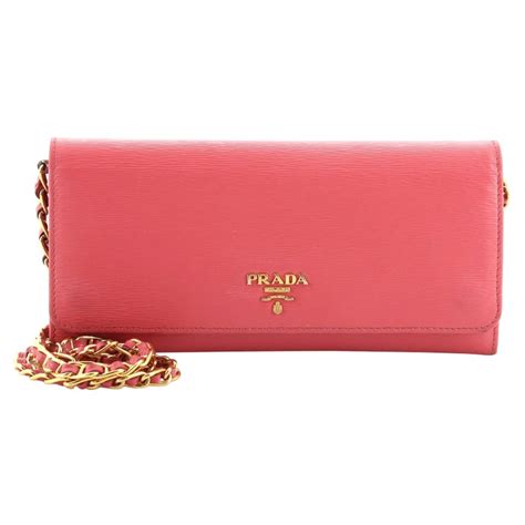 prada flap wallet vitello long rose gold|Prada Metallic Vitello Move Oro Chain Wallet Cipria Mordore.